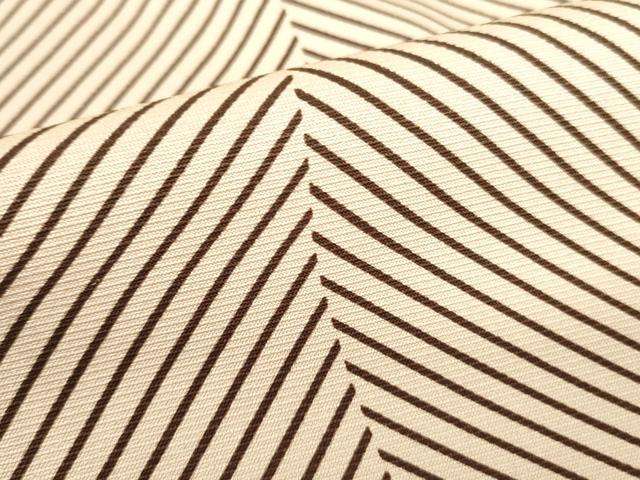 平和屋着物■上質な小紋　斜縞　正絹　逸品　DABE1960op
