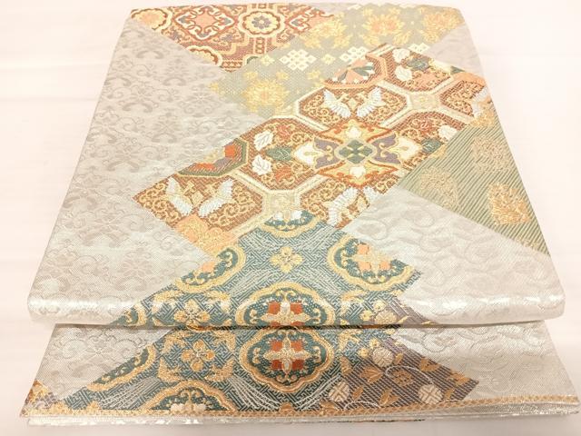 平和屋着物◎佐賀錦　六通柄袋帯　唐織　御代錦　華織　金銀糸　正絹　逸品　AABB2733yx
