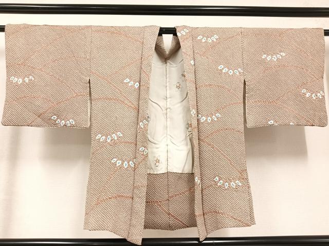 Kimono - 平和屋着物∞羽織　総絞り　草木　正絹　逸品　AABC2595ph
