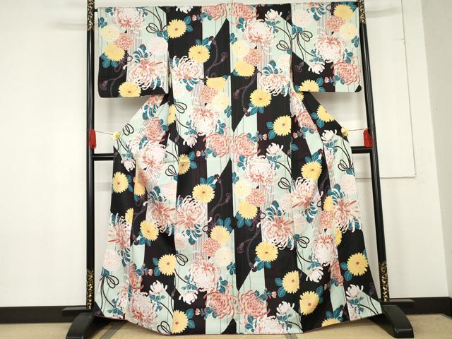 ■■■　サイズ　■■■ 身丈 166cm（肩から） 裄丈 68cm 袖丈 49.5cm　縫込み 0cm 袖幅 35cm 前幅 24.5cm 後幅 30cm 着物縫いこみ 内揚げ 0cm 裄 お袖側 約0cm　身頃側 約3cm ■■■　商品詳...