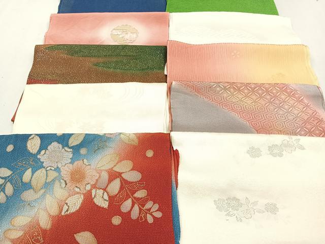 平和屋着物★和装小物　上質な帯揚げ　10枚セット　逸品　CAAM3146xi