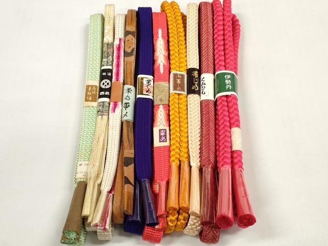 Other - 平和屋着物●和装小物　帯締め10本セット　手組紐　組紐　レザー　金糸　西武・伊勢丹扱い　逸品　未使用　DABC1200zzz