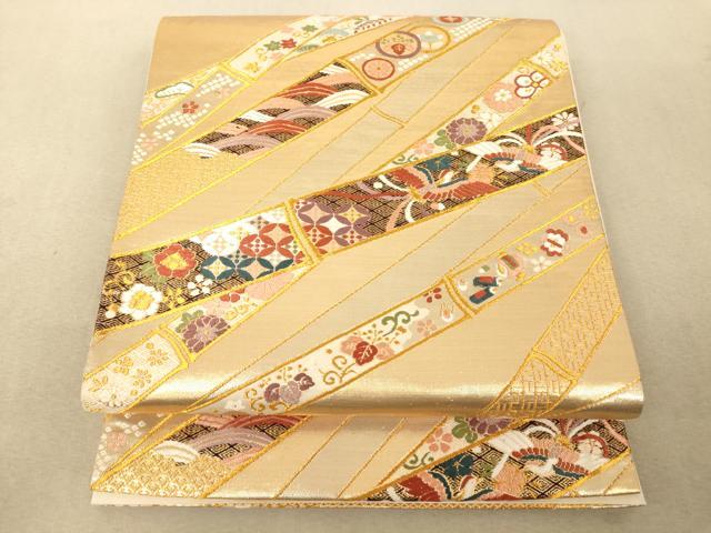 乐天商城 - 平和屋着物◎六通柄袋帯　唐織　桃山新古典　金銀糸　正絹　逸品　AAAM7732fw