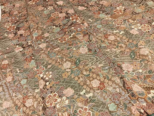 平和屋着物■上質な小紋 辻が花 手描き 絞り 金彩 正絹 逸品 BAAQ3534sa 平和屋着物■上質な小紋 辻が花 手描き 絞り 金彩 正絹 逸品 BAAQ3534sa