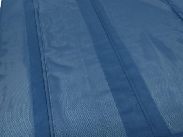 平和屋着物＊夏物　色無地　絽　濃藍色　洗える着物　DAAW0118op(4)