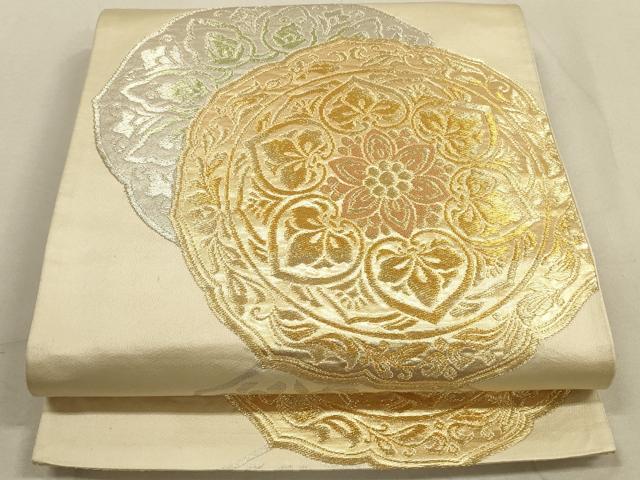 Rakuten - 平和屋着物◎六通柄袋帯 絵皿鳳凰花文 金銀糸 正絹 逸品 DABA8286xg