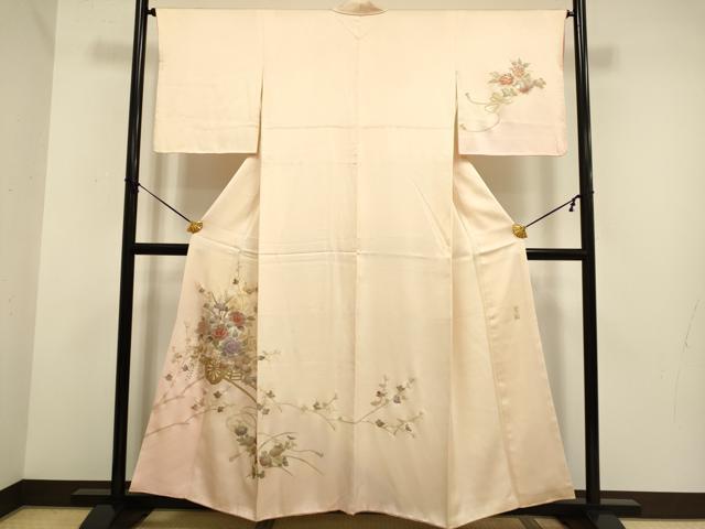 平和屋着物■訪問着　作家物　花車文　暈し染め　金銀彩　正絹　逸品　DABD2372du