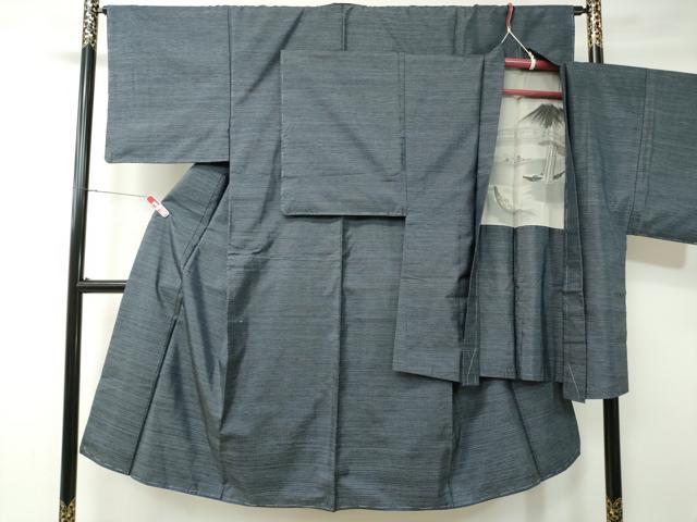 平和屋着物■男性 本場大島紬 アンサンブル 吉祥文 正絹 逸品 CAAM1304ev
