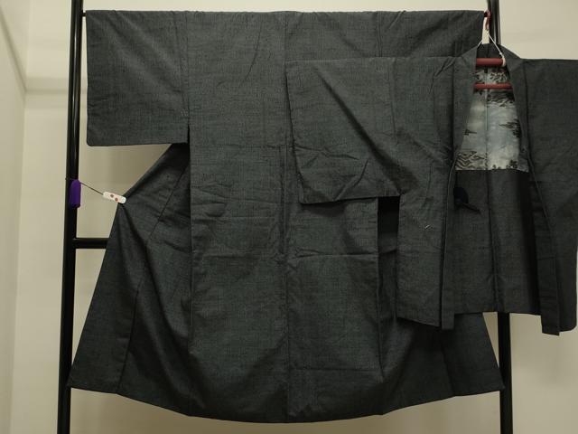 平和屋着物■男性 紬 アンサンブル 吉祥文 正絹 逸品 CAAP5193ku
