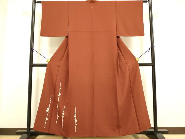 平和屋着物●洗える最高級着物　＜英＞はなぶさ謹製　色留袖　総刺繍　枝梅文　DABA8893du
