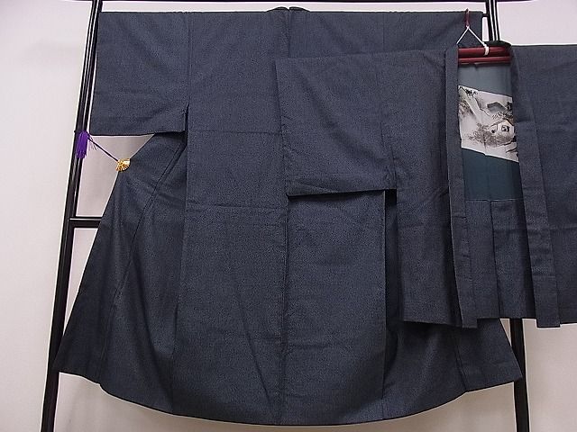 平和屋着物■男性 お召 アンサンブル 吉祥文 逸品 CAAE1522ng