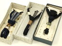 平和屋着物▼男性 和装小物 羽織紐まとめて3点 紺・黒 切り房・撚り房 華美裳 逸品 全て未使用 AAAY2372ay
