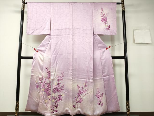 平和屋着物■訪問着 草花文 暈し染め 正絹 逸品 CAAK2968ev