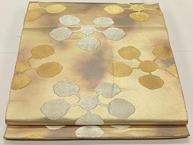 平和屋着物◎全通柄　本袋帯　梅鉢　金銀糸　正絹　逸品　CAAY0989qv