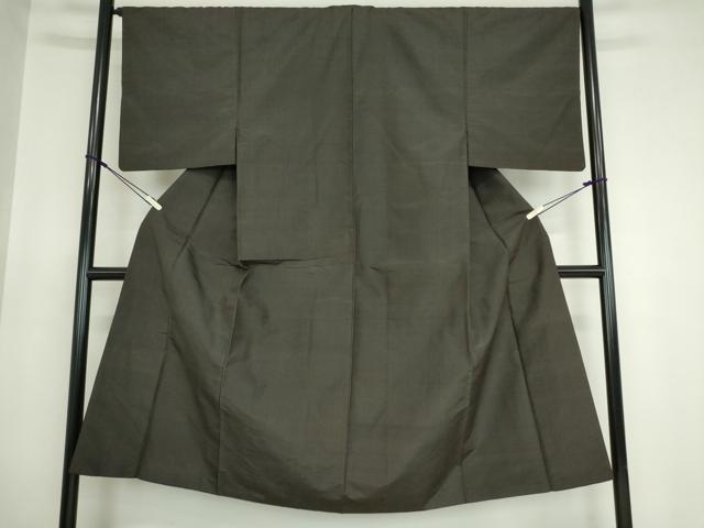 平和屋着物■男性　紬　格子　正絹　逸品　DAAJ3260cf