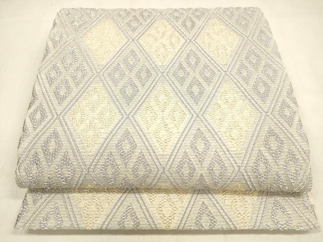 Other - 平和屋着物＊夏物　六通柄袋帯　菱文　金銀糸　正絹　逸品　DABA0910cm