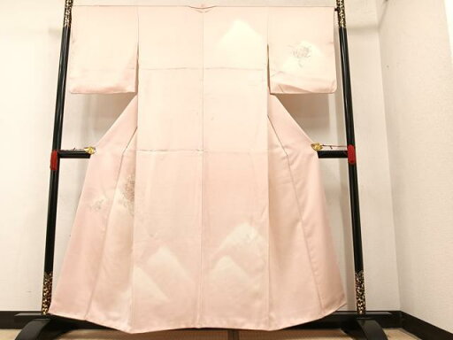 平和屋着物■訪問着 駒刺繍 貝桶草花文 暈し染め 正絹 逸品 AAAX9631ph 平和屋着物■訪問着 駒刺繍 貝桶草花文 暈し染め 正絹 逸品 AAAX9631ph