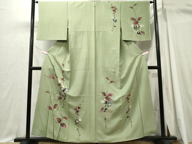 平和屋着物■訪問着 枝花文 暈し染め 金銀彩 正絹 逸品 CABH1177ou