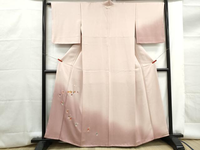 平和屋着物■訪問着 総刺繍 駒刺繍 人物文 暈し染め 正絹 逸品 DABG4722qa