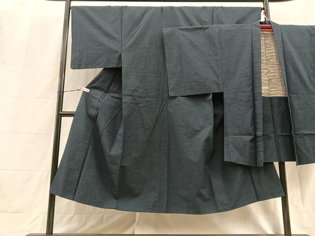 平和屋着物■男性 紬 アンサンブル 霞文 正絹 逸品 BAAM4166by