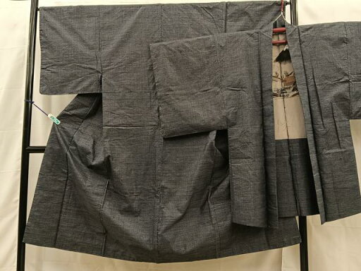 平和屋着物■男性 本場大島紬 アンサンブル 絣文様 羽裏:富士山 正絹 逸品 BAAQ3480sa 平和屋着物■男性 本場大島紬 アンサンブル 絣文様 羽裏:富士山 正絹 逸品 BAAQ3480sa