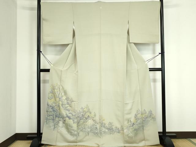 平和屋着物■豪華色留袖 手描き 地紋起こし 樹林文 金彩 正絹 逸品 DAAO6730cd
