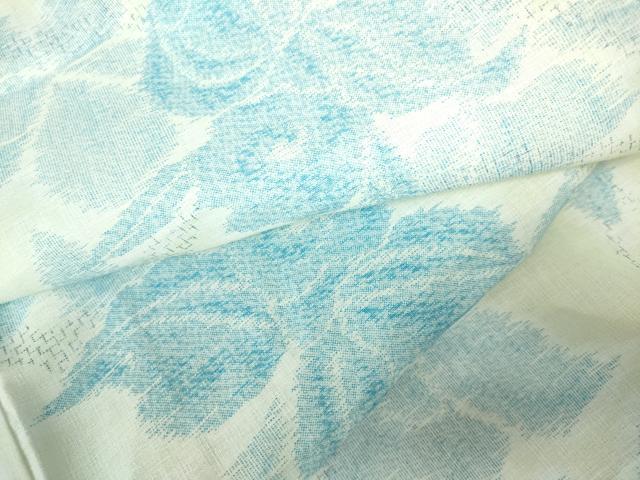 平和屋着物＊夏物 小紋 草花 洗える着物 DAAV1773op