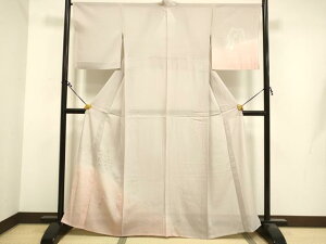 平和屋着物*夏物 訪問着 絽 刺繍 立波枝垂れ柳 暈し染め 銀彩 正絹 逸品 DAAT4157du