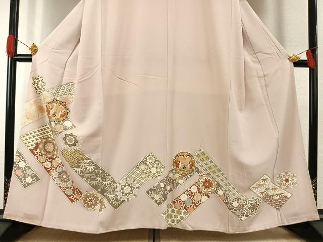平和屋着物●豪華色留袖　吉祥花鳥文　金彩　正絹　逸品　AABG4621fy heiwaya-11094709 平和屋 サンプル画像3
