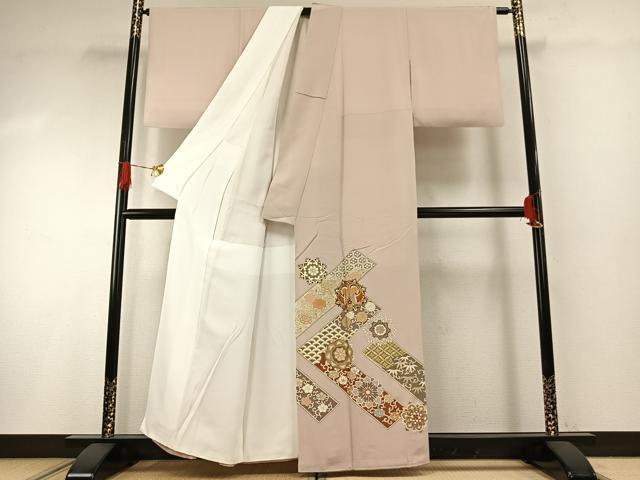平和屋着物●豪華色留袖　吉祥花鳥文　金彩　正絹　逸品　AABG4621fy heiwaya-11094709 平和屋 サンプル画像2