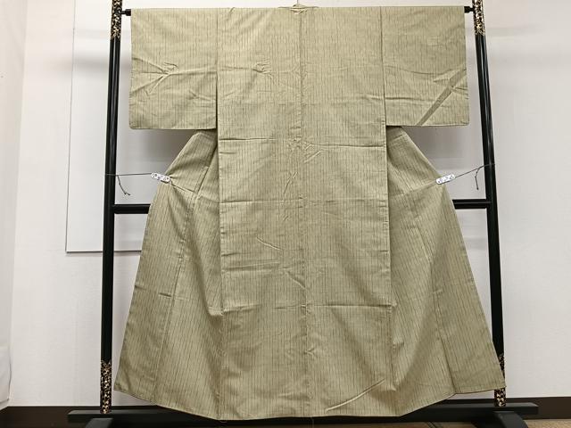 平和屋着物■上質な紬　立涌文　正絹　逸品　未使用　CAAW1509xi