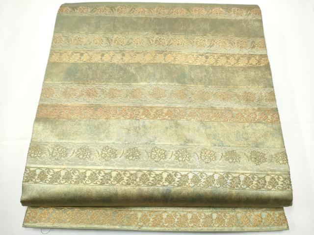 平和屋着物●西陣織　陰山織物謹製　箔屋清兵衛　六通柄　京袋帯　名物裂間道　金糸　正絹　逸品　CAAY2569hy