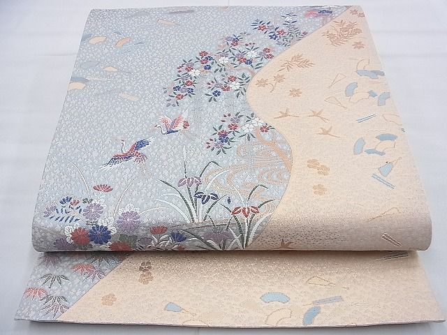 平和屋着物◎六通柄袋帯　唐織　慶長小袖文　金糸　逸品　BAAF9355du