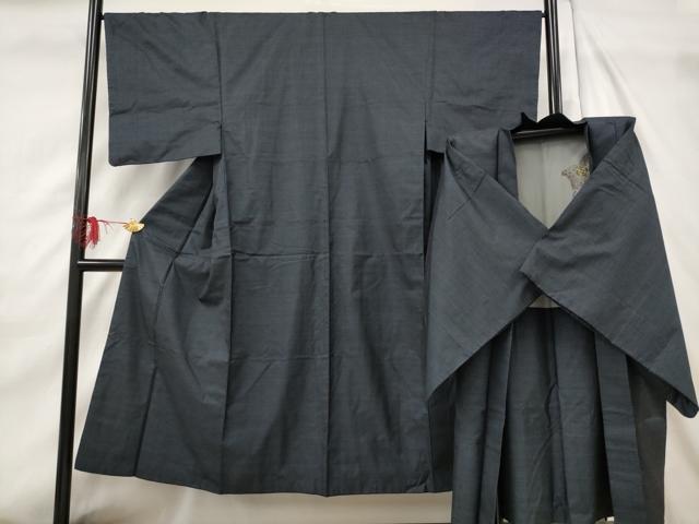 平和屋着物■男性　本場大島紬　アンサンブル　60亀甲　総詰め　正絹　逸品　AABF8907st