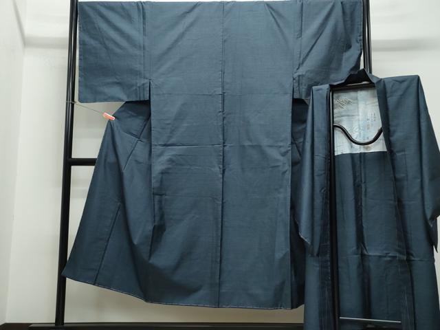 平和屋着物●男性　本場大島紬　アンサンブル　100亀甲　総詰め　正絹　逸品　未使用　CAAT6893vf