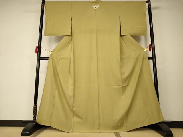 平和屋着物＊夏物 色無地 絽 桑染色 正絹 逸品 未使用 AABD6572jd