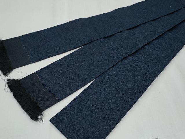 平和屋着物◎男性　角帯　紬地　霞文　正絹　逸品　CABF1013fb