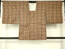 平和屋着物■道行コート 洋花文 正絹 逸品 DAAK9056cm