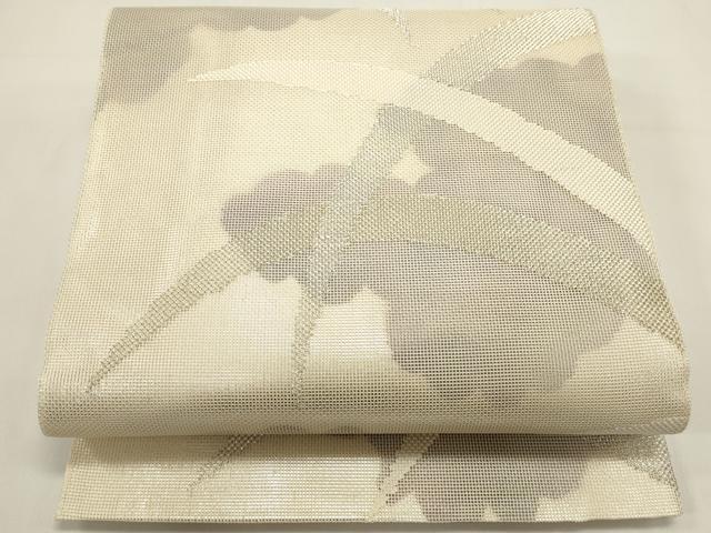 平和屋着物＊夏物 六通柄袋帯 雲重ね芝文 金銀糸 正絹 逸品 DABH1696cd