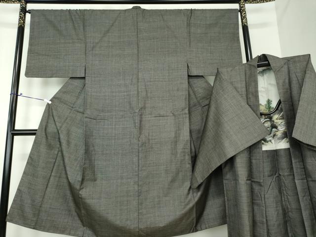 平和屋着物●男性 本場大島紬 アンサンブル 100亀甲 総詰め 正絹 逸品 DAAS3949ps