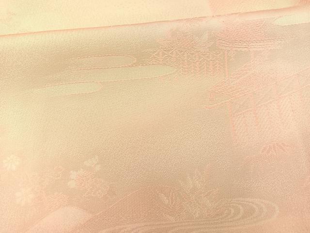 平和屋着物■上質な小紋 流水風景文 暈し染め 正絹 逸品 BAAQ7262hv