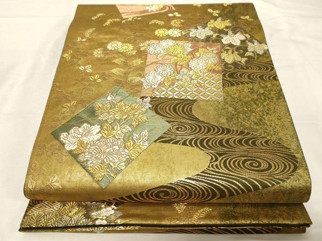 ［7516］袋帯 京の名門 じゅらく謹製 伯仙錦 六通 正絹 着物 フォーマル e35a60edc13597384b3e85d1632456