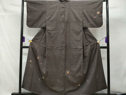 平和屋着物■訪問着 紬地 鈴吉祥文 金彩 正絹 逸品 CAAT3045fb 平和屋着物■訪問着 紬地 鈴吉祥文 金彩 正絹 逸品 CAAT3045fb