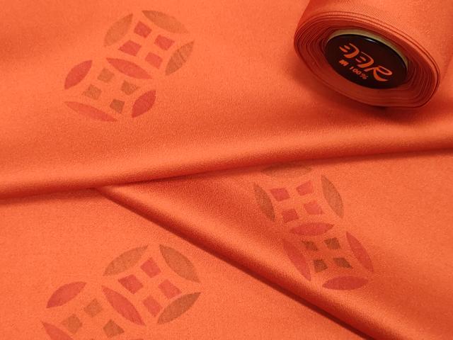 平和屋着物▼羽織・コート　黒生地　反物　羽尺　七宝　逸品　未使用　DAAY0860we