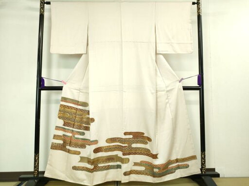平和屋着物■豪華色留袖 駒刺繍 総刺繍 霞取り吉祥文 正絹 逸品 DAAO7377sf 平和屋着物■豪華色留袖 駒刺繍 総刺繍 霞取り吉祥文 正絹 逸品 DAAO7377sf