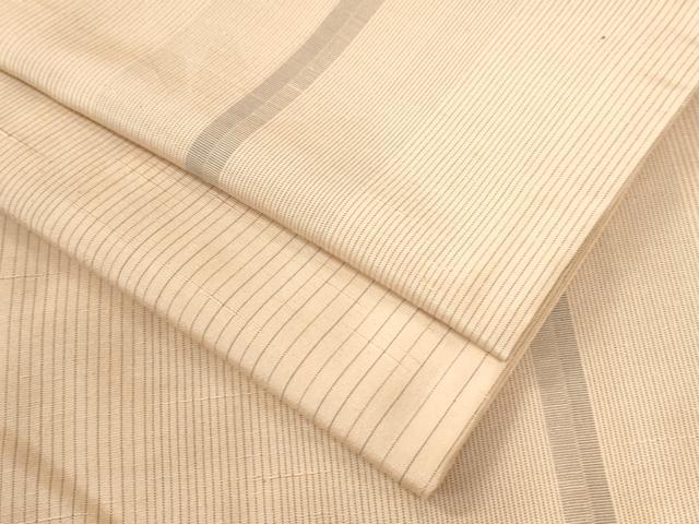 平和屋着物●上質な紬 縞 正絹 逸品 CAAU2149yc