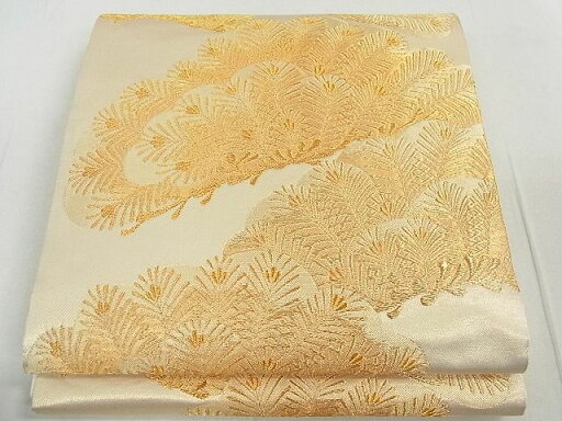 平和屋着物◎六通柄袋帯 松文 金糸 逸品 DAAD5685rt 平和屋着物◎六通柄袋帯 松文 金糸 逸品 DAAD5685rt