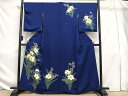 平和屋着物■訪問着 草花文 金彩 正絹 逸品 AAAV4081es(4)