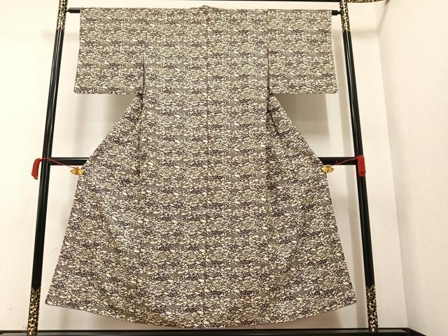 平和屋着物■小紋　草花文　洗える着物　AAAX8659ph