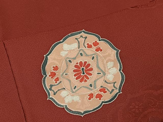平和屋着物■上質な小紋　地紋起こし　絵皿花文　正絹　逸品　CABC3055ua
